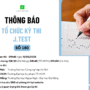 THÔNG BÁO TỔ CHỨC KỲ THI J.TEST SỐ 180