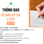 THÔNG BÁO TỔ CHỨC KỲ THI J.TEST SỐ 183