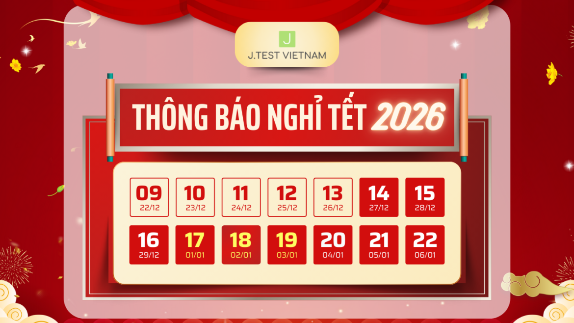THÔNG BÁO LỊCH NGHỈ TẾT NGUYÊN ĐÁN NĂM 2026