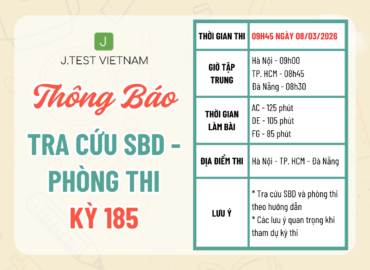 THÔNG BÁO TRA CỨU SỐ BÁO DANH – PHÒNG THI KỲ 185