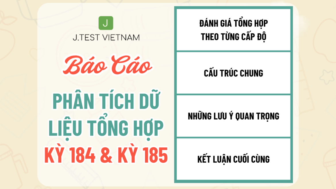 BÁO CÁO PHÂN TÍCH TỔNG HỢP J.TEST KỲ 184 & KỲ 185