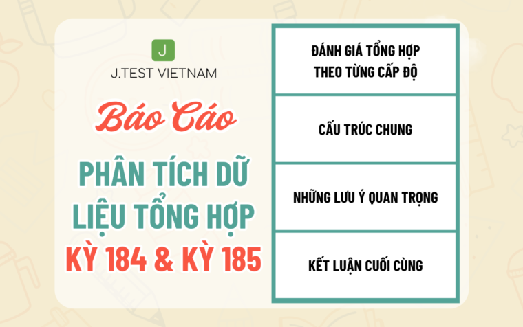 BÁO CÁO PHÂN TÍCH TỔNG HỢP J.TEST KỲ 184 & KỲ 185