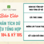BÁO CÁO PHÂN TÍCH TỔNG HỢP J.TEST KỲ 184 & KỲ 185