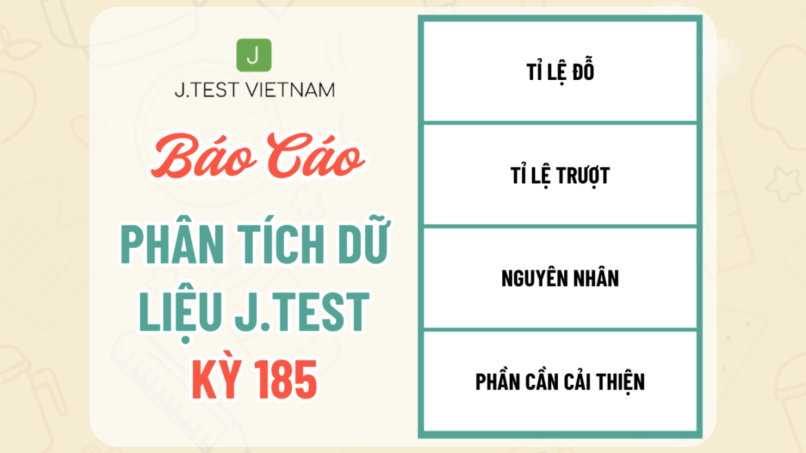 BÁO CÁO PHÂN TÍCH DỮ LIỆU KỲ THI J.TEST SỐ 185
