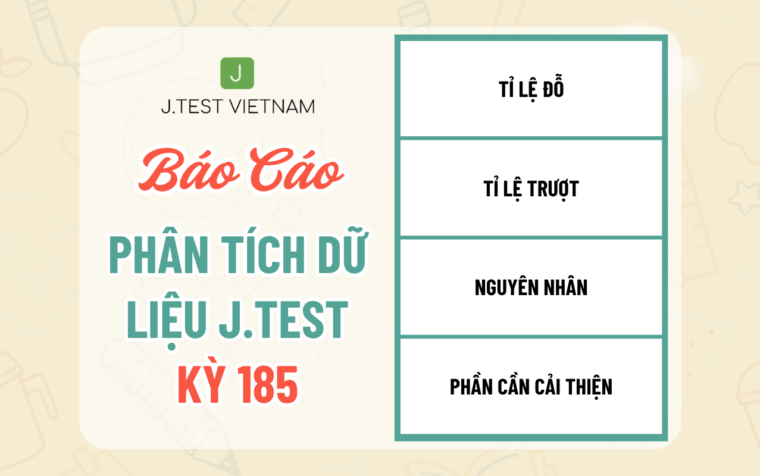 BÁO CÁO PHÂN TÍCH DỮ LIỆU KỲ THI J.TEST SỐ 185