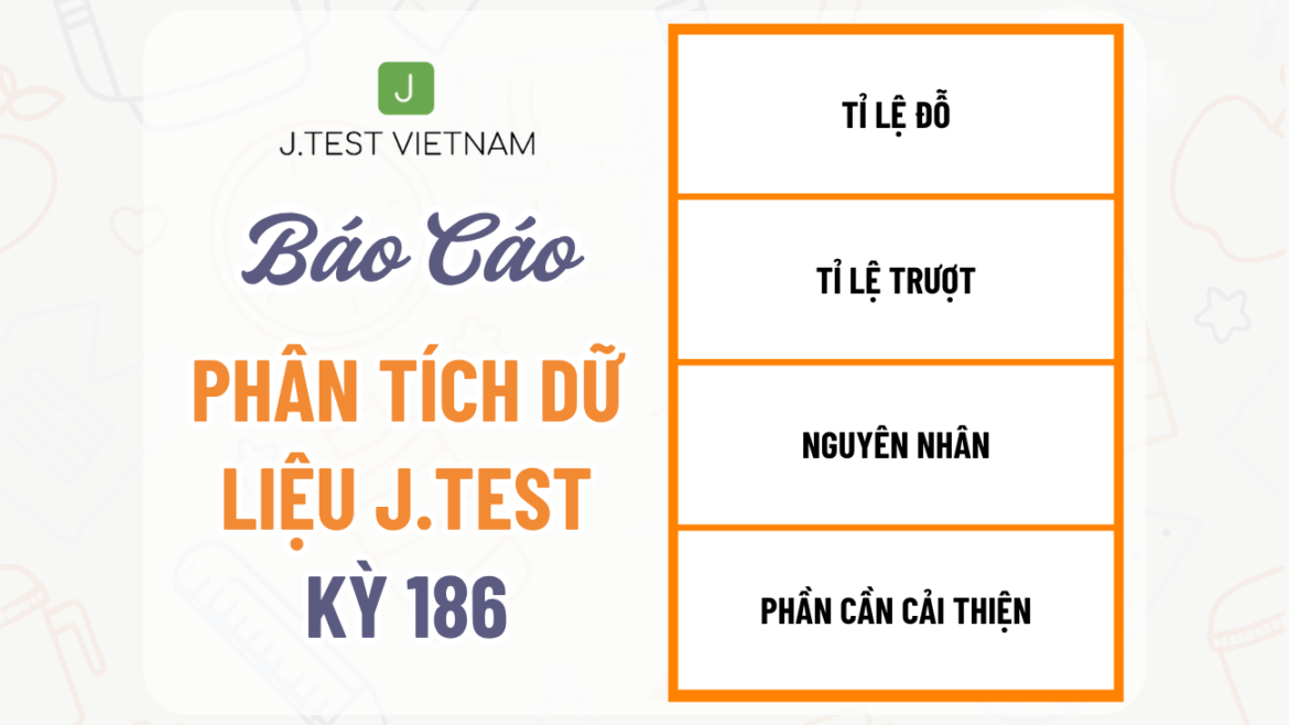 BÁO CÁO PHÂN TÍCH DỮ LIỆU KỲ THI J.TEST SỐ 186
