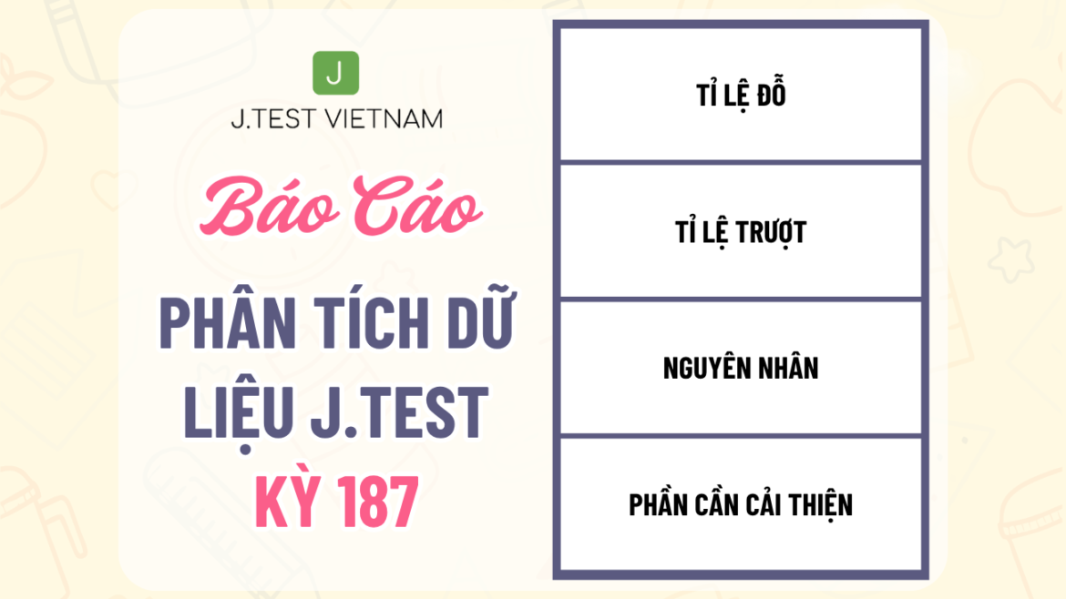 BÁO CÁO PHÂN TÍCH DỮ LIỆU KỲ THI J.TEST SỐ 187