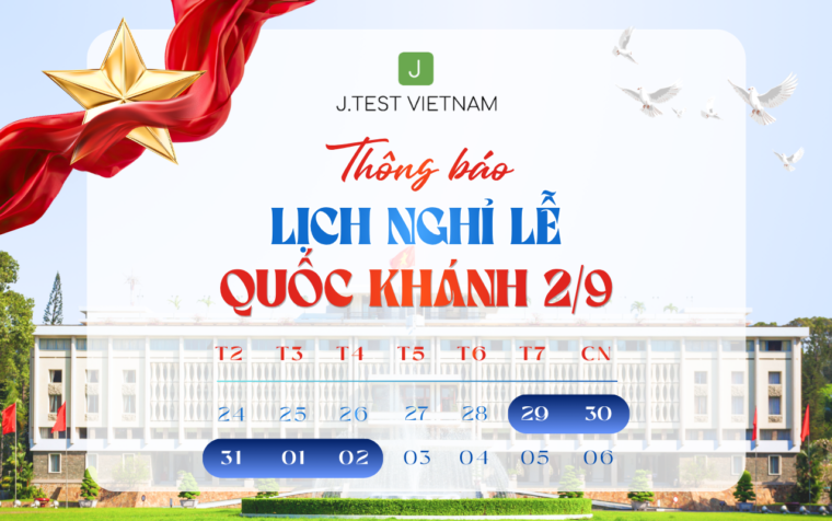 THÔNG BÁO LỊCH NGHỈ LỄ QUỐC KHÁNH 2026