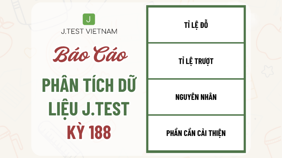 BÁO CÁO PHÂN TÍCH DỮ LIỆU KỲ THI J.TEST SỐ 188