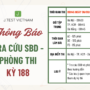 THÔNG BÁO TRA CỨU SỐ BÁO DANH – PHÒNG THI KỲ 188