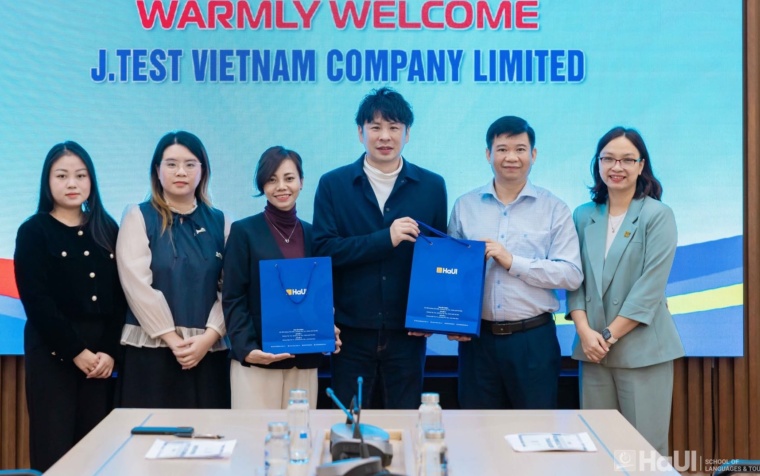 Buổi làm việc J.TEST VIETNAM – HaUI (Trường Ngoại ngữ – Du lịch), 20/01/2026 Đại diện J.TEST VIETNAM làm việc cùng Trường Ngoại ngữ – Du lịch, Đại học Công nghiệp Hà Nội