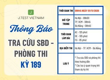 THÔNG BÁO TRA CỨU SỐ BÁO DANH – PHÒNG THI KỲ 189